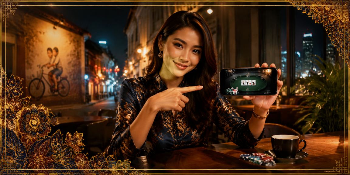 Permainan poker bertema batik di Pulau Pinang dengan suasana kasino